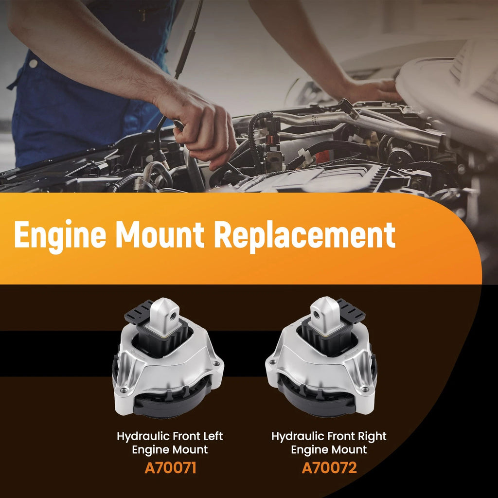 2X Engine Motor Mounts for BMW 528Li 530Li 730Li (2018)