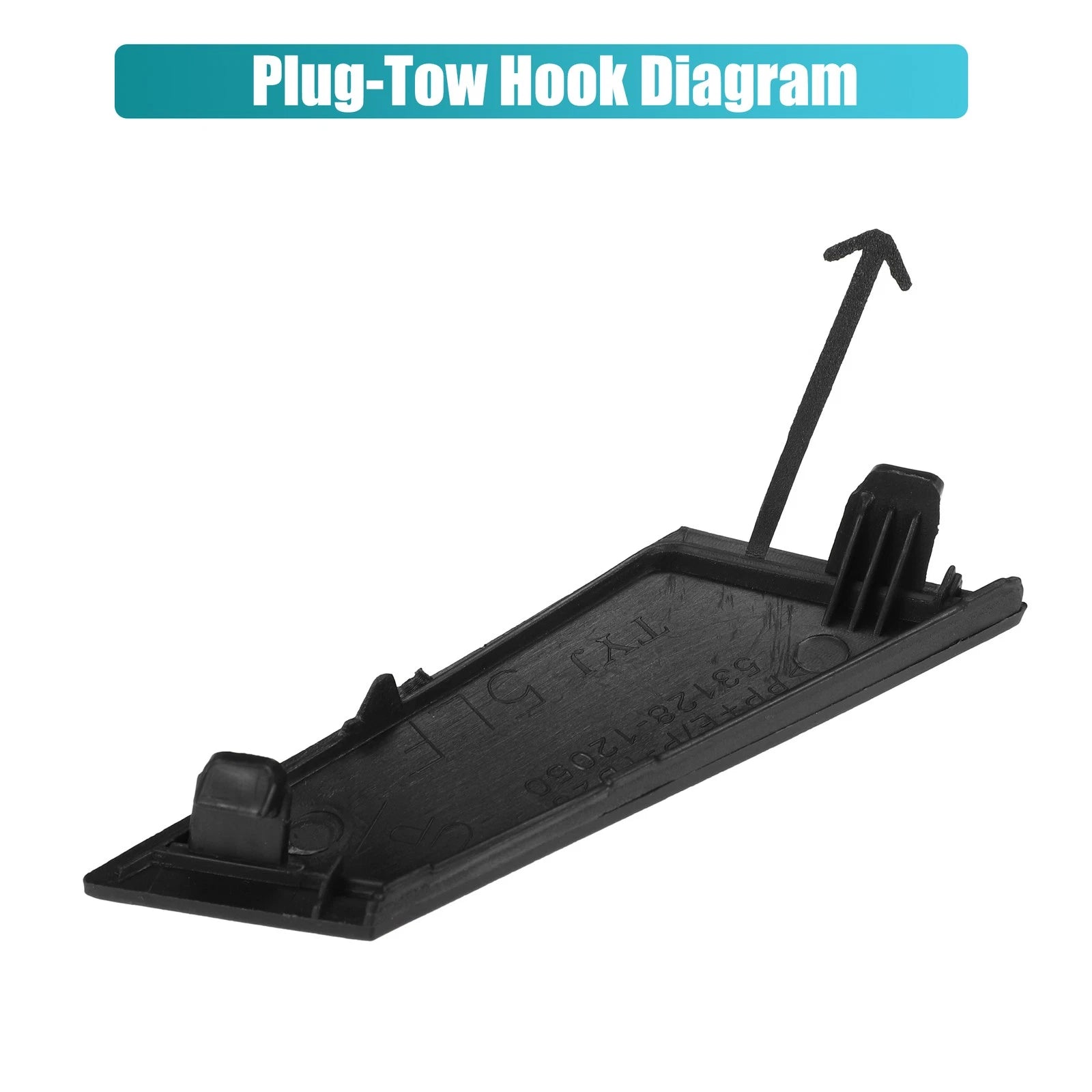 Tow Hook Cover for Toyota Corolla (No. 5312812050) (2014–2019) Black