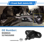 2X Front Lower Ball Joints for Hyundai Accent (2005–2010) No.K500015/517601G000