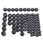 Set of 4 Black Bolt Toppers for Harley Road King Twin Cam FLH (1996–2006)