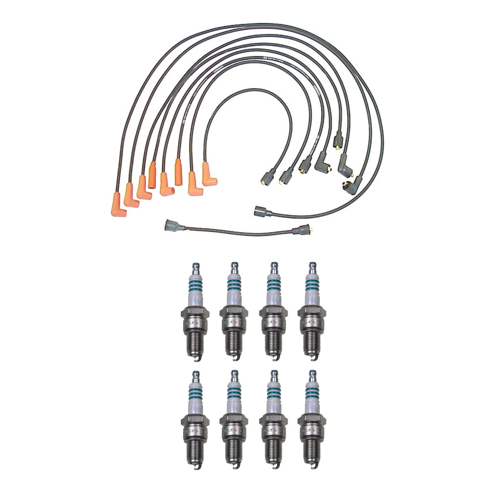 Denso Wire Set & 8 Iridium Power Spark Plugs for Dodge 7.0L V8