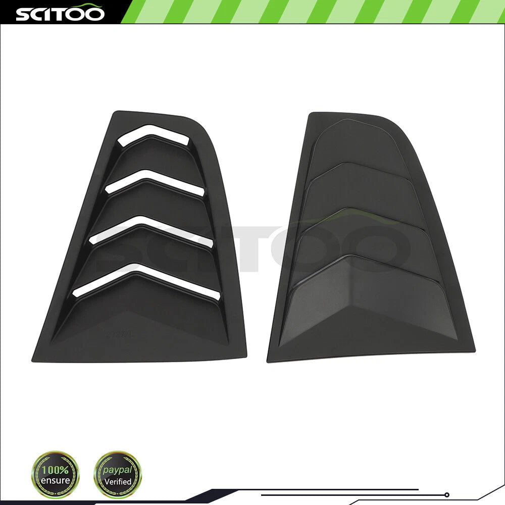 Matte Black Side Window Louver Shutter Cover Trim for Nissan 350Z (2003–2008)
