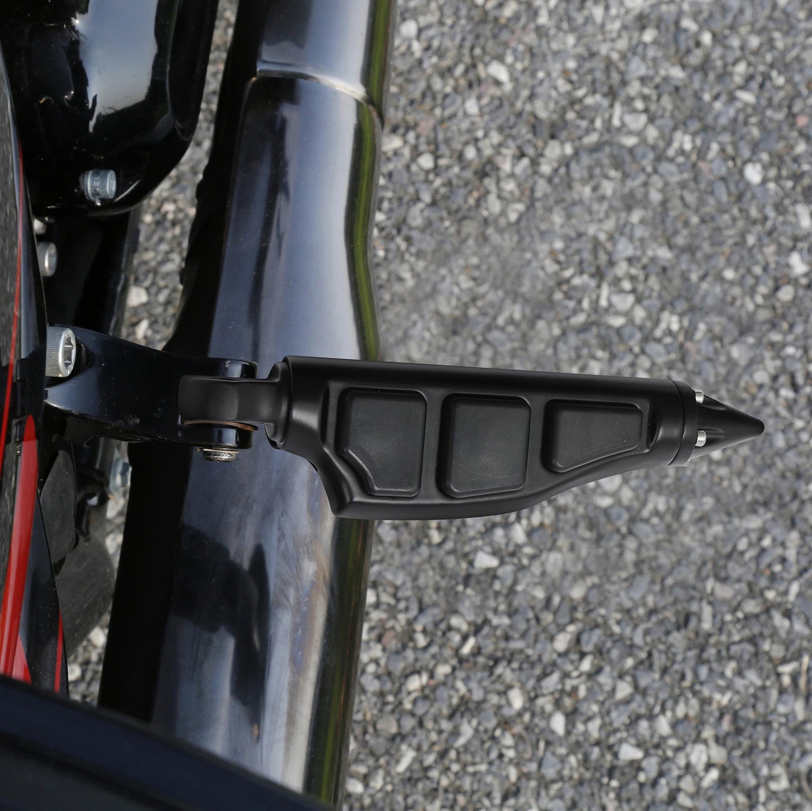 1 1/4" Footpegs & Short Arm Angled Mount for Harley Electra Glide
