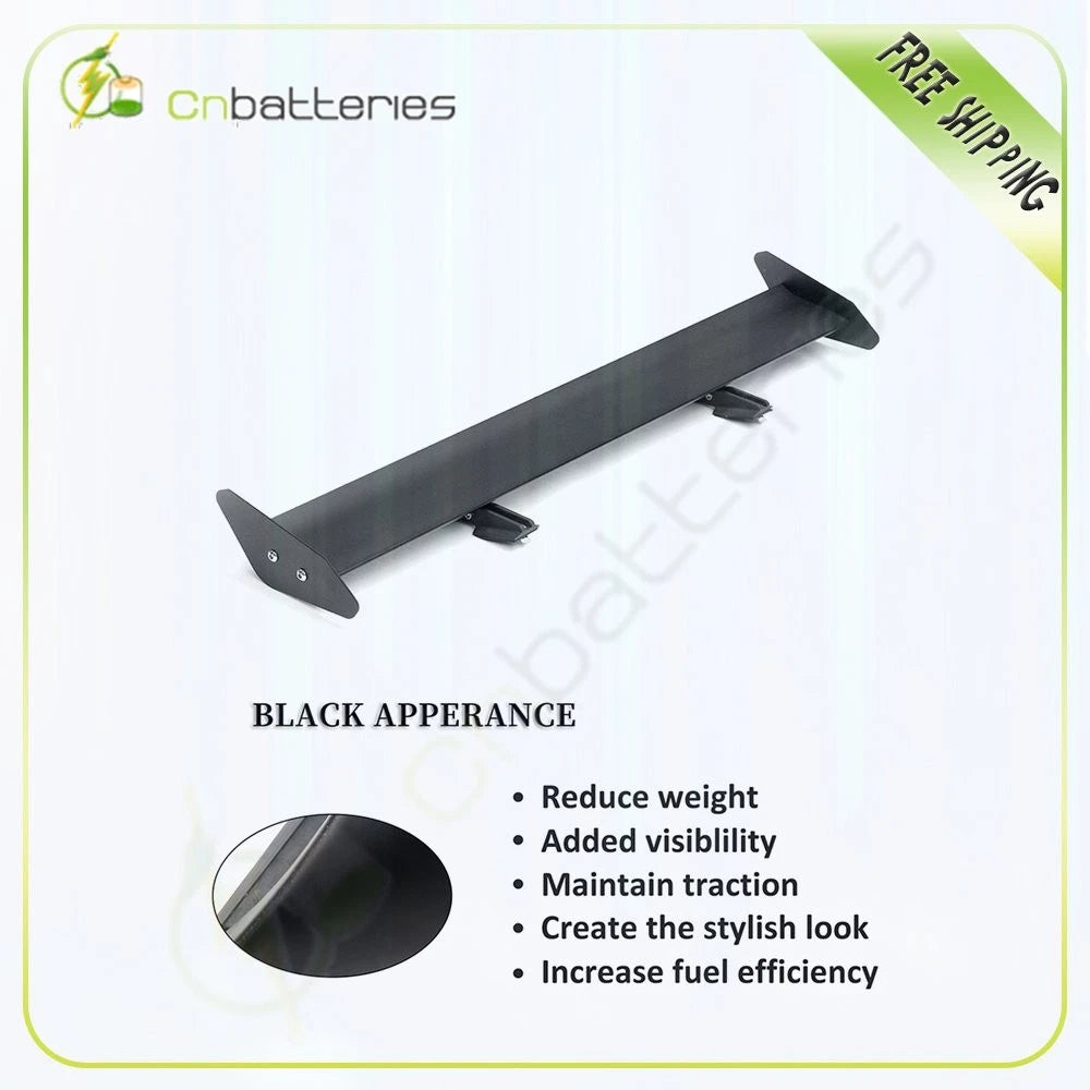 Universal Aluminum GT Style Spoiler Wing for Hatchbacks (Single Deck)
