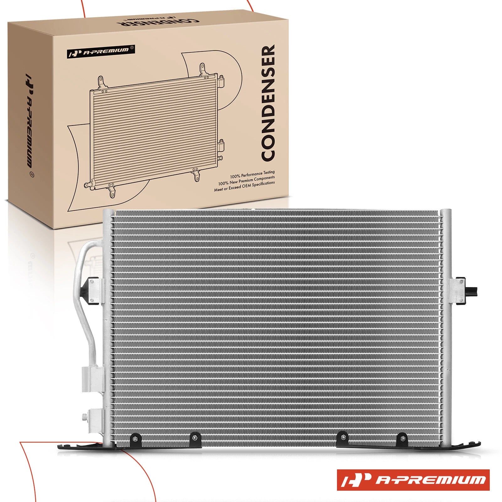 A/C Condenser with Bracket for Ford Contour (1997–2000) Mercury Cougar (1999–2002)