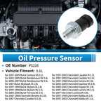 Engine Oil Pressure Sensor for Buick Century V6 3.1L (1997–2005) PS220