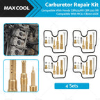 Set of 4 Carburetor Repair Kits for Honda CBR250RR CBR 250 MC22 CB250 Jade