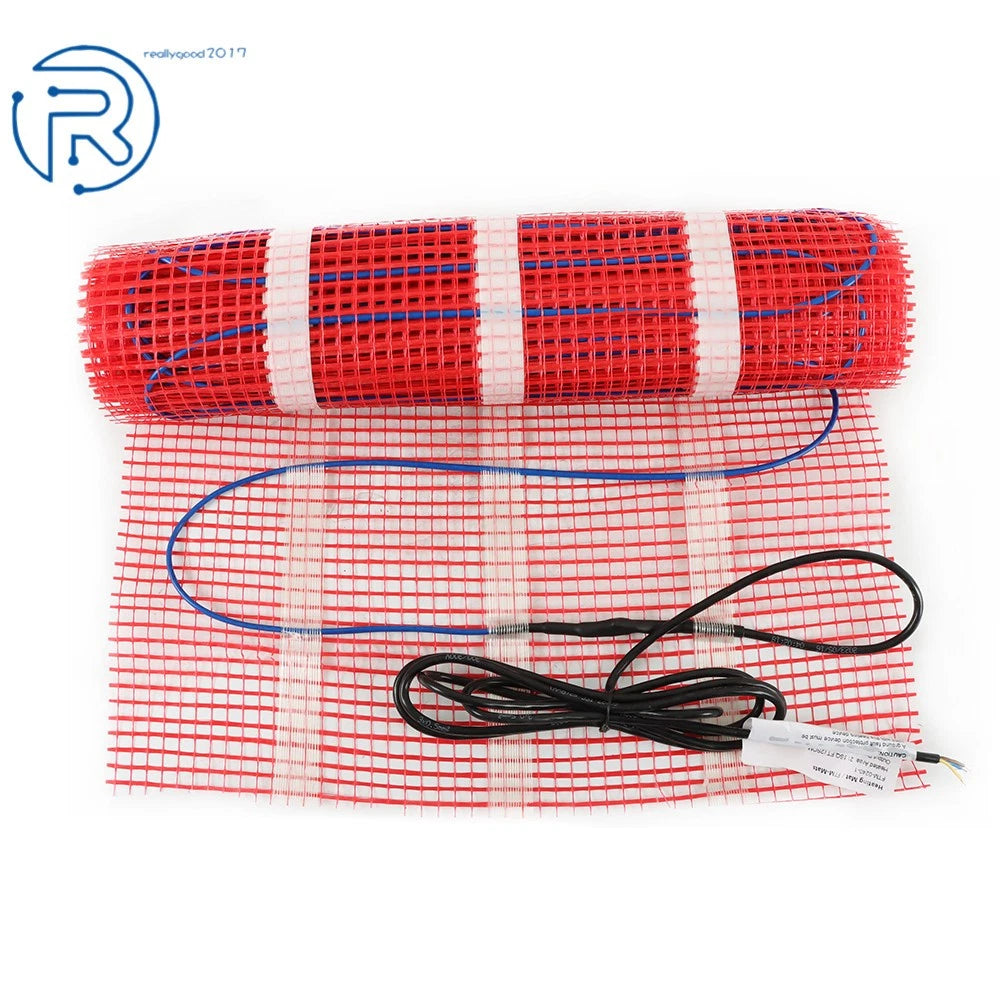 Electric Radiant Floor Heating Mat Kit for Under Tile (20 Sqft, 120V)