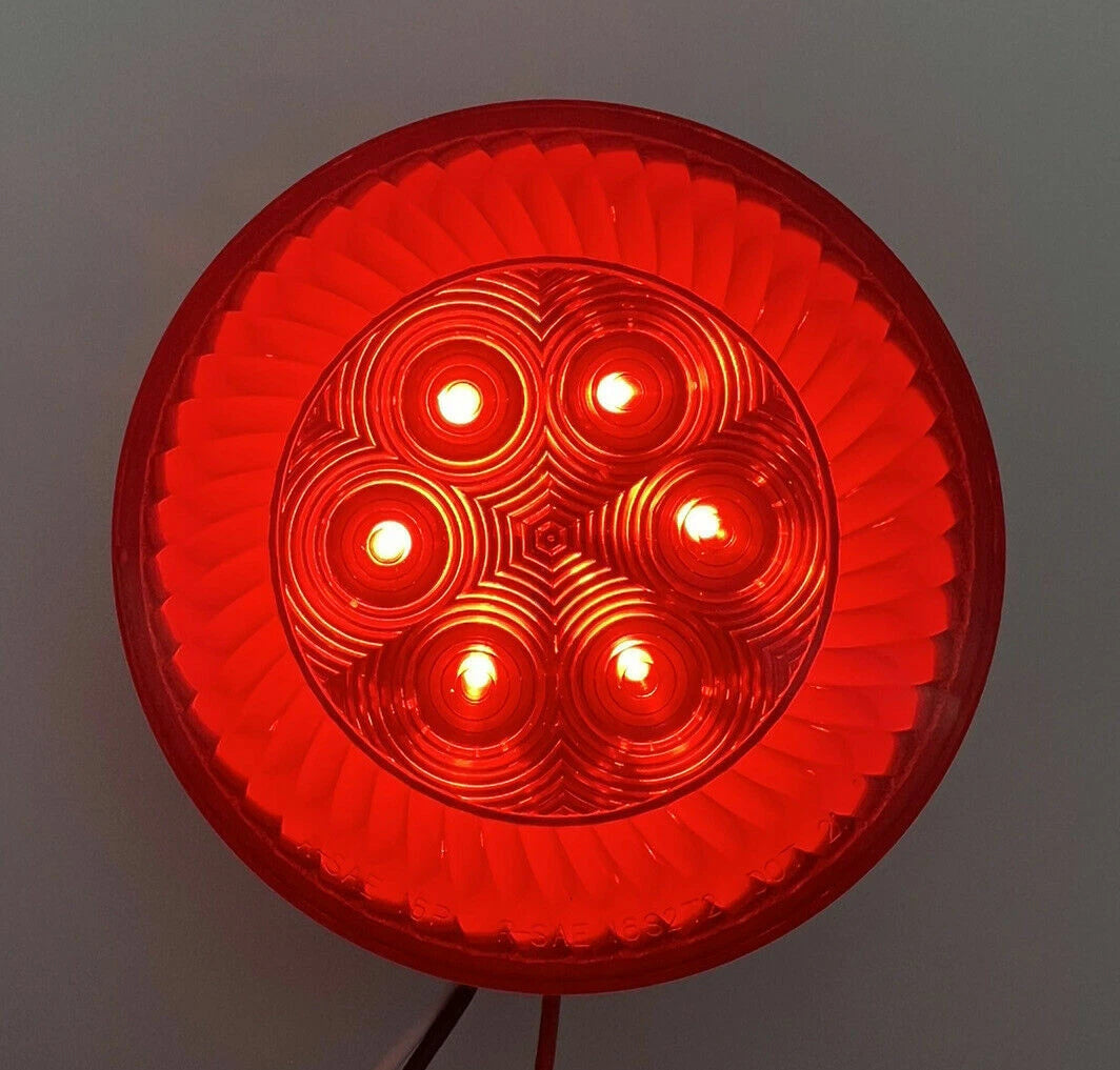 LED Stop Bulb 4 Inch Round Turbine Replacement for (Universal) (—)