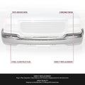 Front Bumper Face Bar Replacement Chrome for GMC Sierra 1500 Yukon XL (1999–2006)