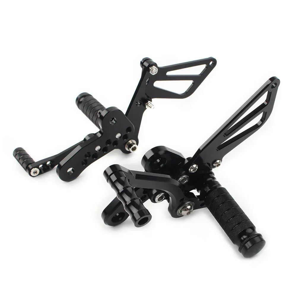 Rearset Foot Pegs for Suzuki Hayabusa GSX1300R (1999-2008) Black