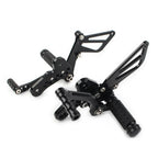 Rearset Foot Pegs for Suzuki Hayabusa GSX1300R (1999-2008) Black