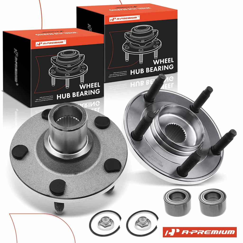 2X Front Wheel Hub & Bearing Assembly for Ford Escape Mazda Tribute (2001–2012)