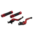 Folding Extendable Brake Clutch Levers for Suzuki GSXS125 (2017–2023) Red
