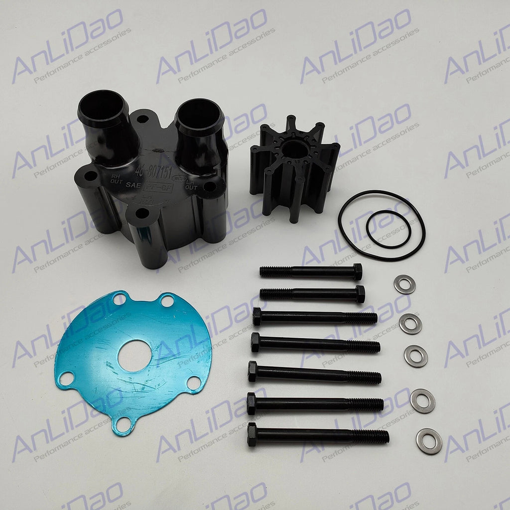 Water Pump Impeller Kit for Mercury Mercruiser Bravo (46-807151A14, 18-3150)