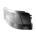 Replacement Plastic Passenger Side Front Bumper End w/o Fog Lamp Holes for