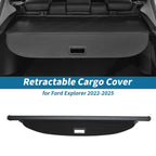 Retractable Cargo Cover for Ford Explorer (2022–2025) Black