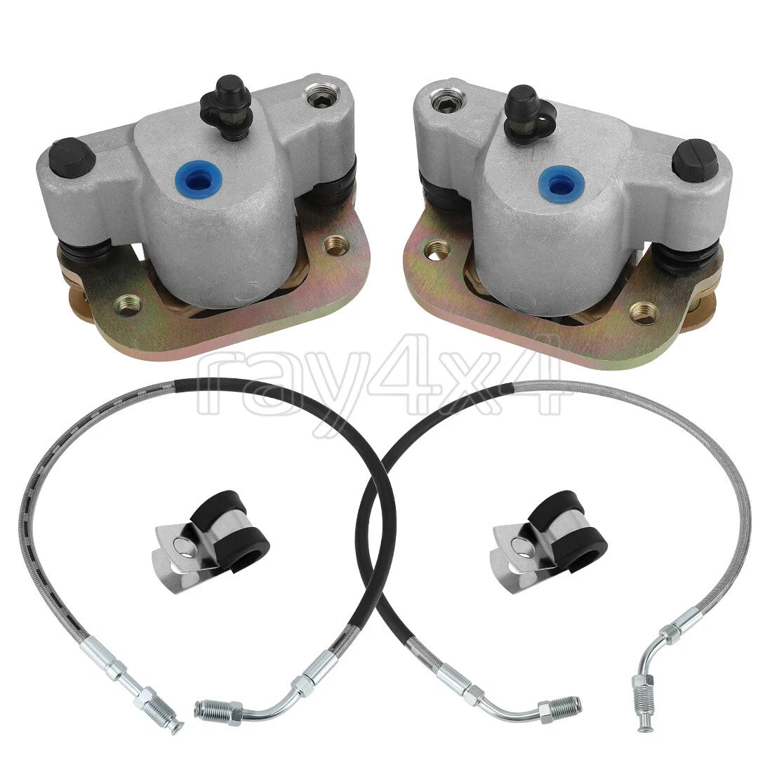 Front Brake Calipers & Hose Lines for Polaris Big Boss 250 4x6 (1989–1991)