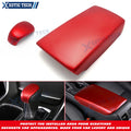 Red Gear Shift Knob and Armrest Box Panel Cover Trim for Honda Accord (2018–2022)