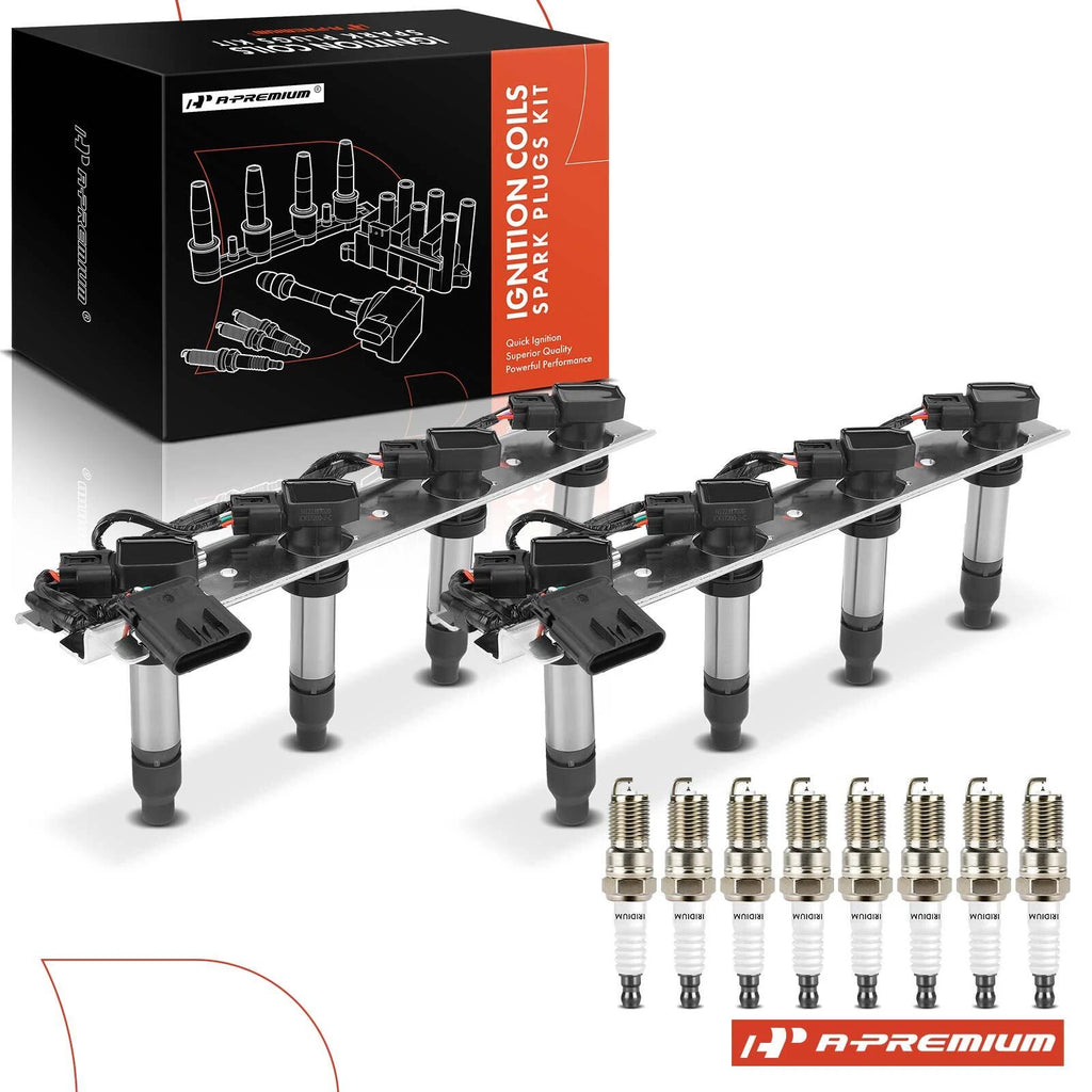 Ignition Coil & Iridium Platinum Spark Plug for Cadillac (2004–2005)