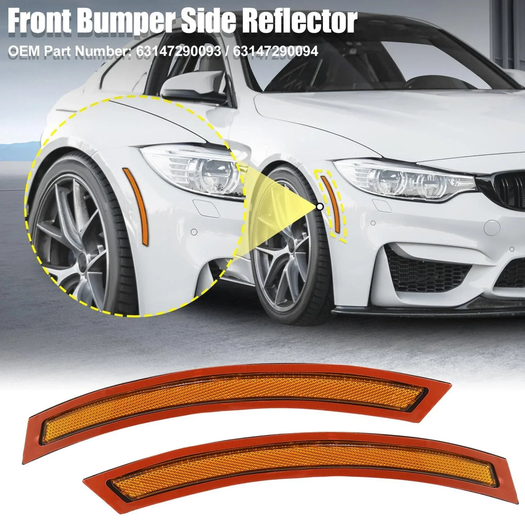 Front Bumper Reflectors for BMW F15 F85 Yellow