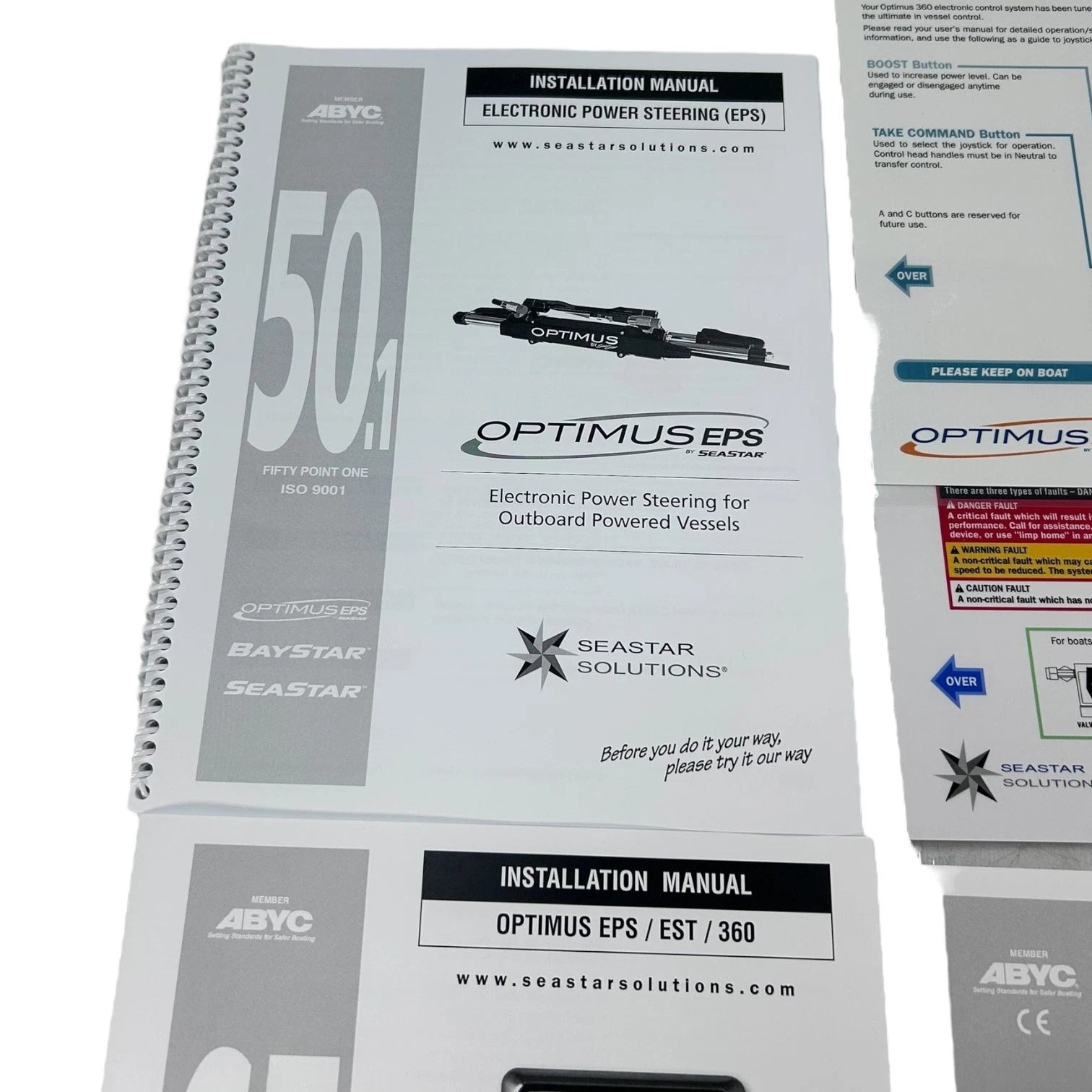 Steering Pump Mounting Manual for Seastar Solutions EL1715, Optimus 360