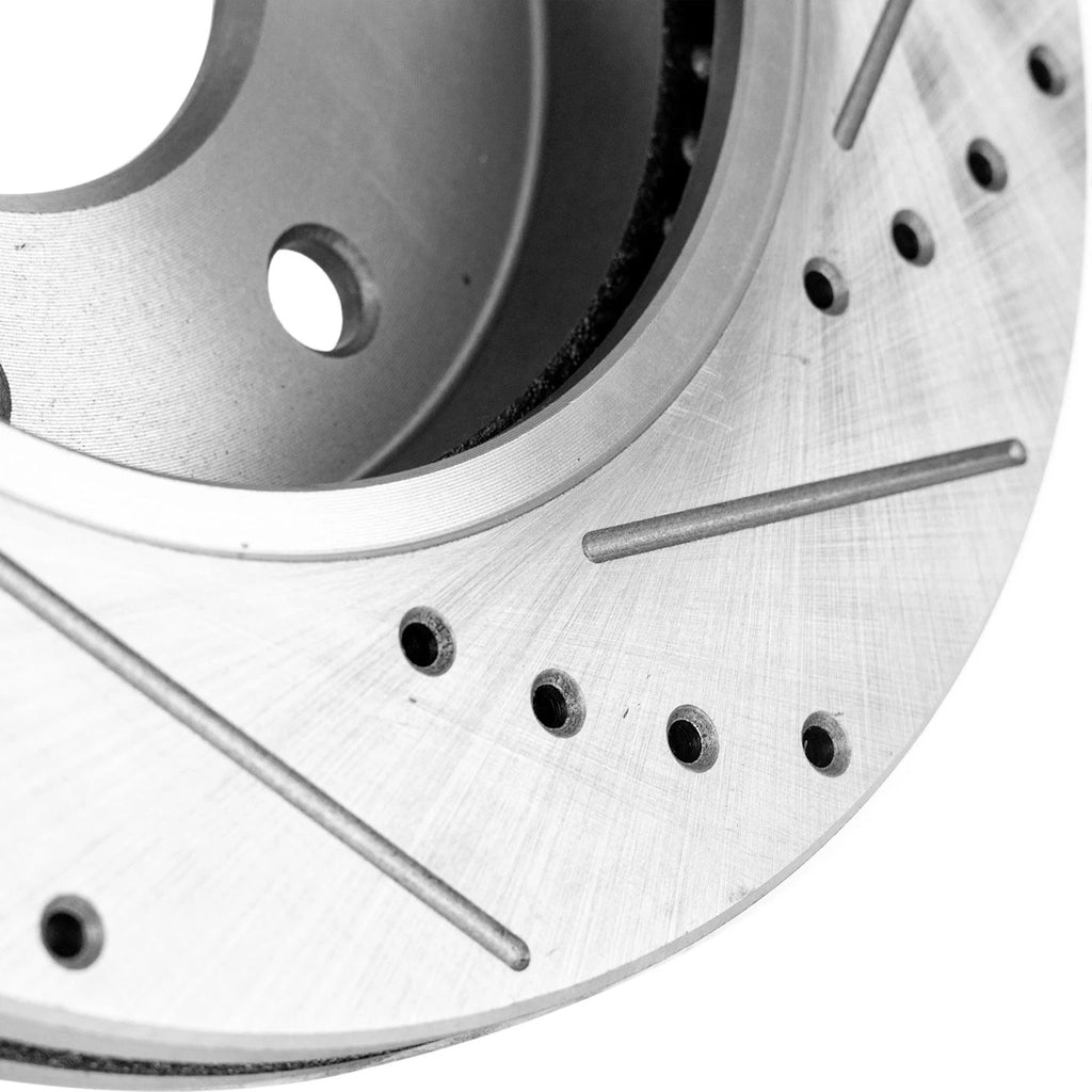 Brake Disc Set for Ford F-150 (2004–2008) Front Cross-Drilled 7 Lug 4WD