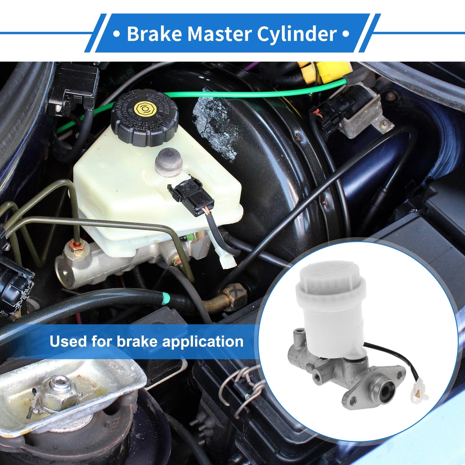 Brake Master Cylinder with Reservoir No.MB618717 for Mitsubishi Montero (1992–2000)