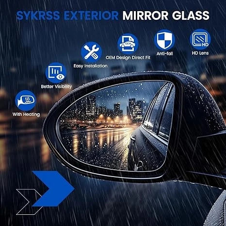 Driver Side Heated Mirror Glass for Ford F-150 (2015-2021)