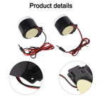 Set of 2 Wired Siren Alarms 120dB for Indoor Security (12V)