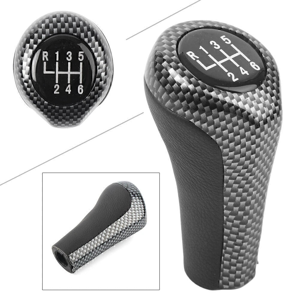 6 Speed Gear Shift Knob for BMW E90 E91 X1 X3 X5 X6 (2007–2013) Carbon Fiber