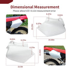 Set of 2 White Side Panels for Honda XR250R XR400R (1996–2004)