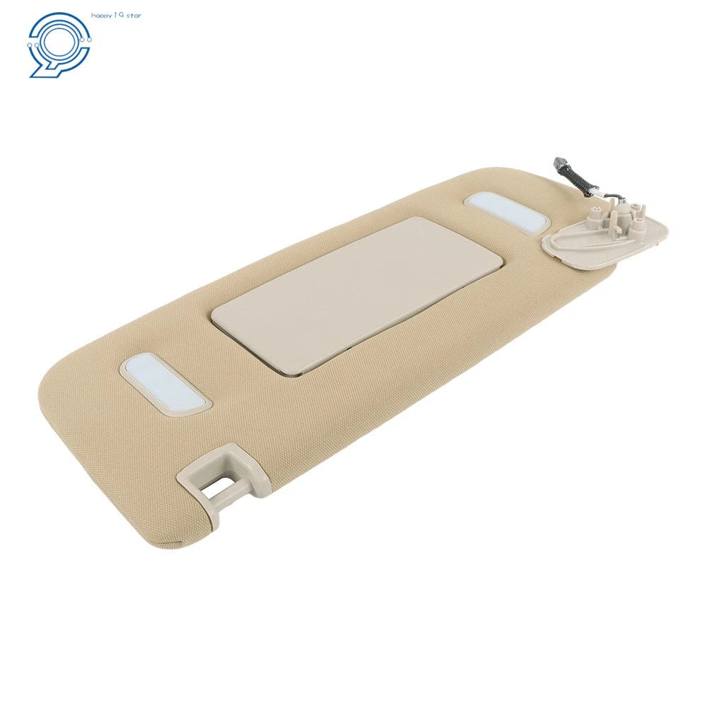 Driver Left Side Sun Visor for Silverado Sierra Tahoe Yukon (2007-2014) Beige