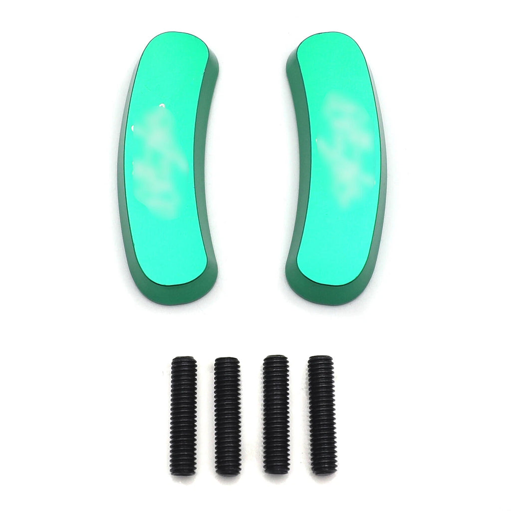 Green Mirror Block Off Base Plates for Kawasaki Ninja ZX-10R (2011–2015)