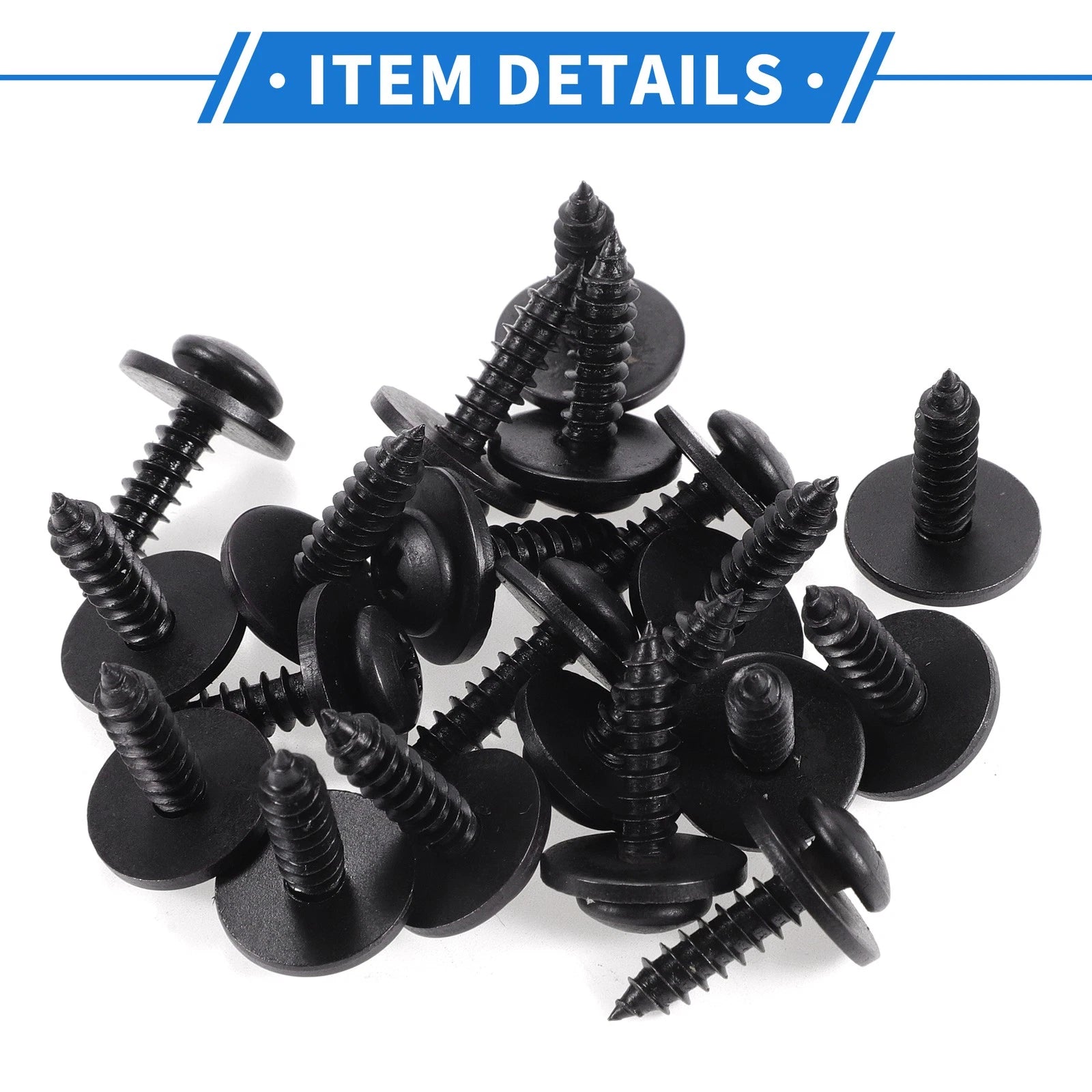 20 Pcs Fender Liner Splash Shield Bumper Cover Screw for Honda Accord (2006–2007)