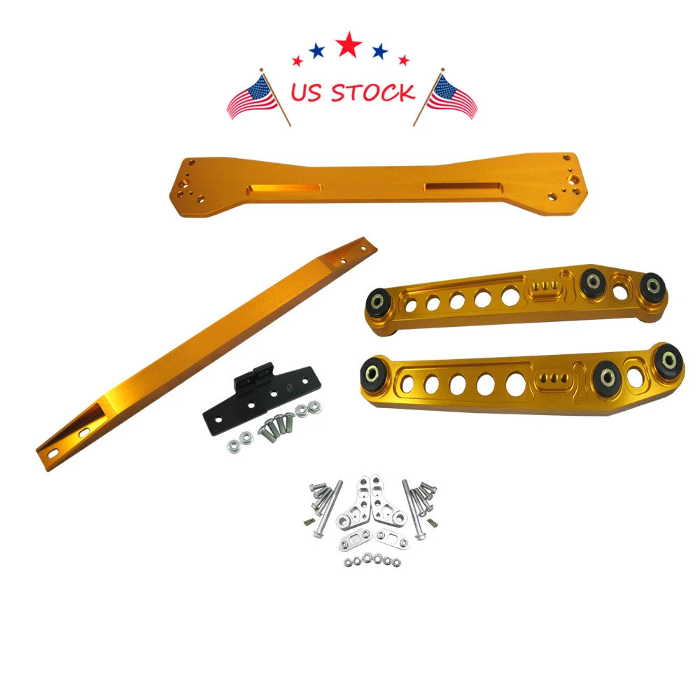 Rear Lower Control Arm Subframe Brace Tie Bar for Honda Civic EK (1996–2000)