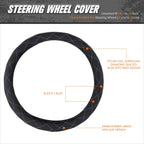 Steering Wheel Cover for - 14.5-15" Synthetic Leather Diamond