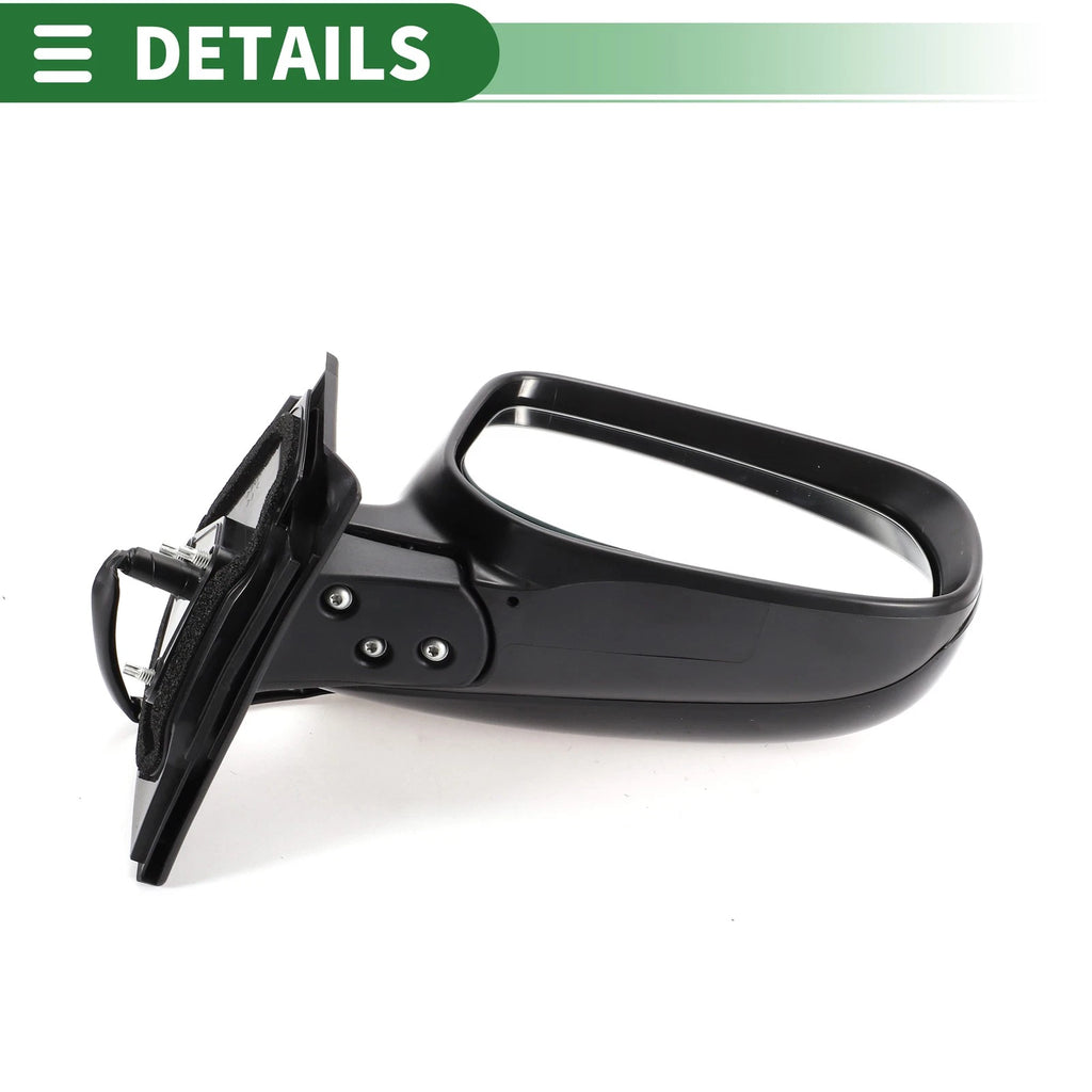 Right Side Door Mirror for Toyota Yaris Hatchback (2012–2019) Manual Folding Gloss Black