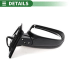 Right Side Door Mirror for Toyota Yaris Hatchback (2012–2019) Manual Folding Gloss Black