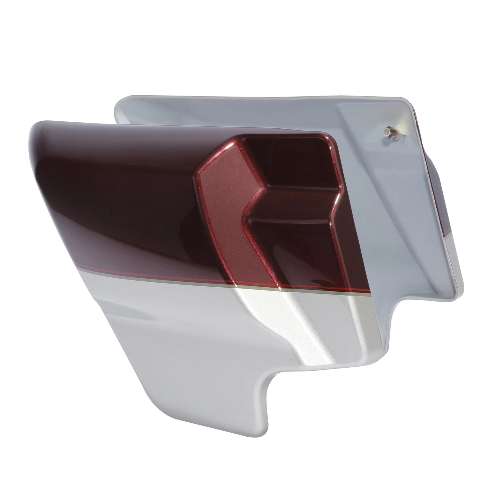 Side Cover Panel for Harley Electra Glide (2009–Present) Twisted Cherry/Silver Fortune
