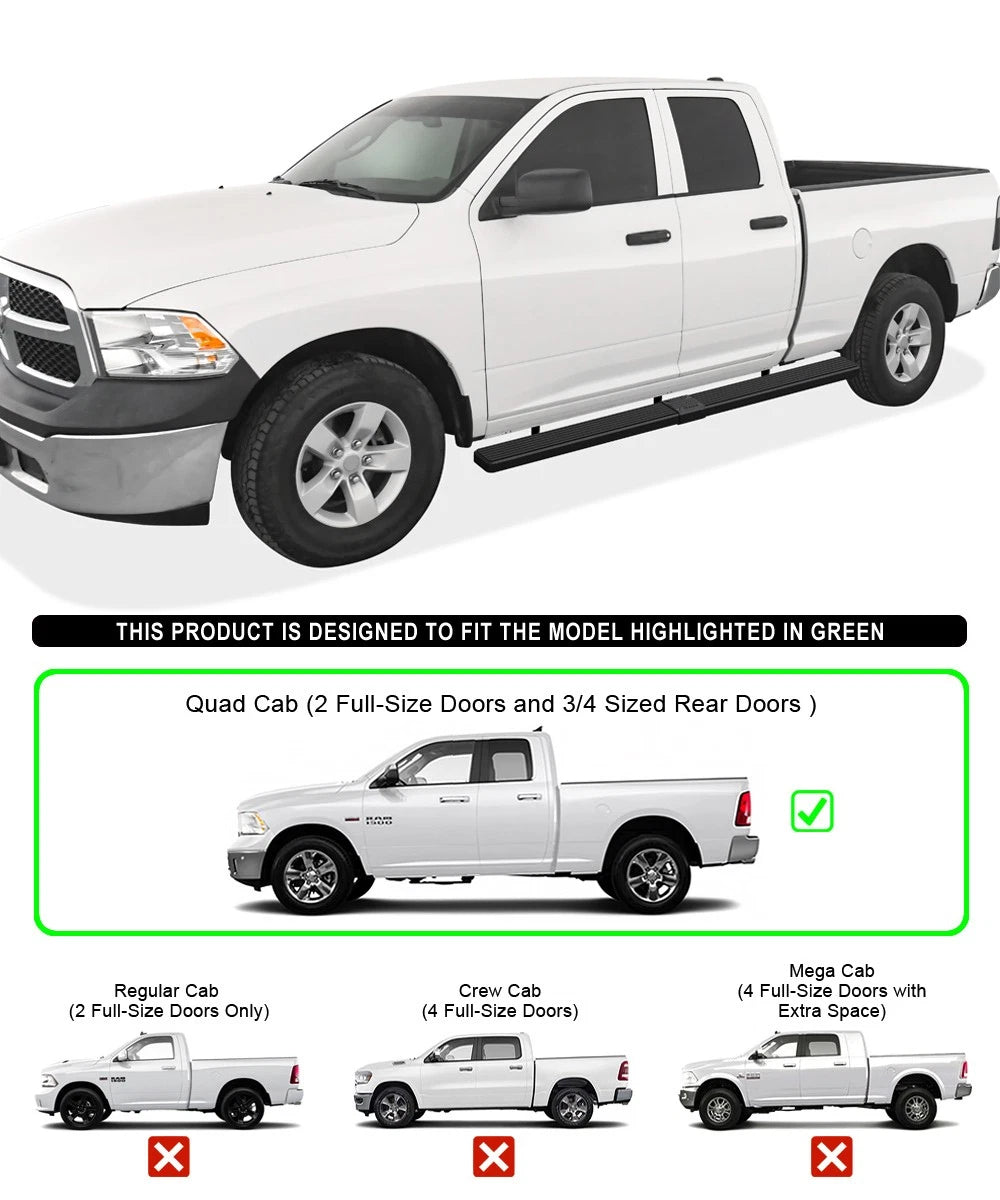 Wheel to Wheel Steel Bar for Ram 1500 Quad Cab (2009-2018)