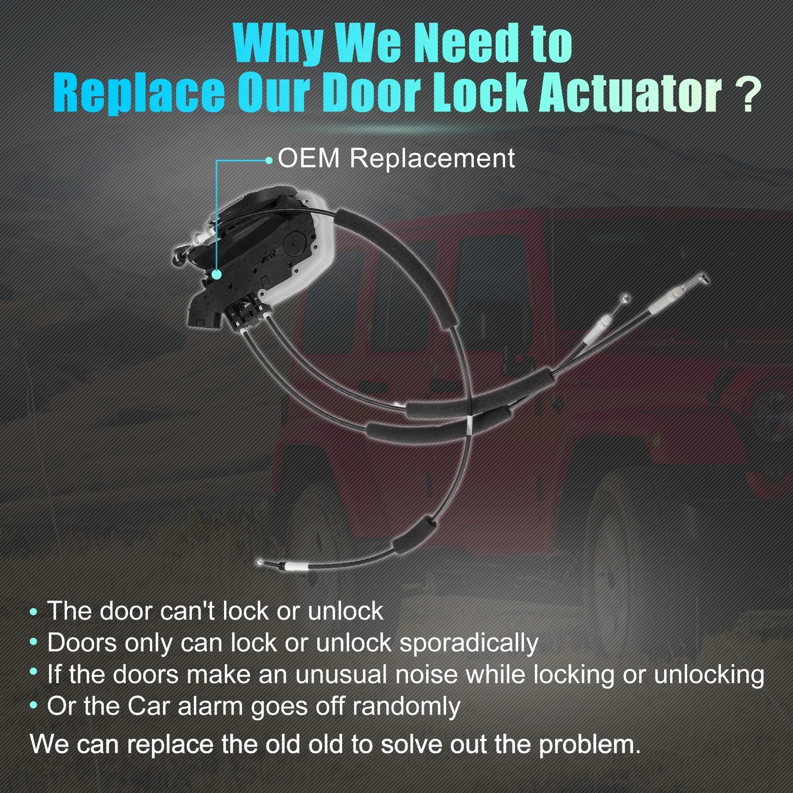 Rear Right Door Latch Lock Actuator Motor for Nissan Sentra (No. 82500ET200)