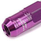 Open-End Aluminum Purple Lug Nuts + Adapter M12x1.5 for