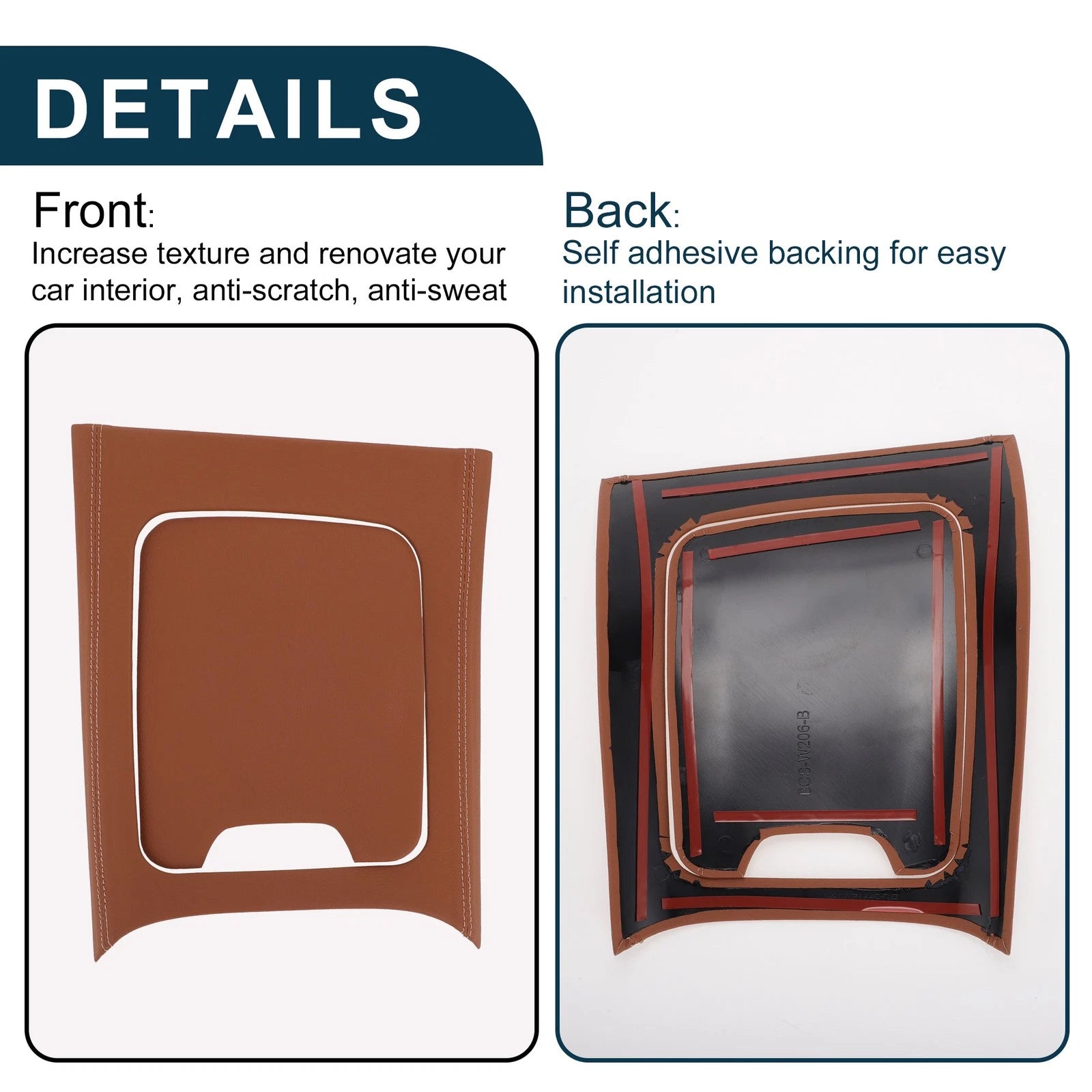 Set of 1 Center Console Panel Sticker for Mercedes-Benz C-Class (2022–2024)