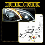 2X LED Ballast Headlight Control Unit for Mercedes-Benz E250 E300 E350 E400 (2014–2016)