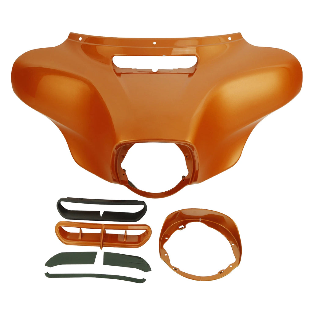 Front Inner Outer Fairings for Harley Electra Glide (2014–2023) Amber Whiskey