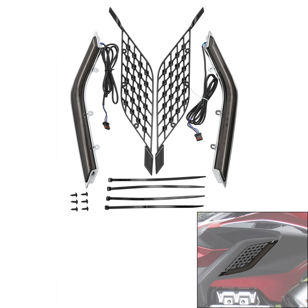 LED Radiator Grill Panels for Honda Goldwing GL 1800 Tour DCT (2018–2023)