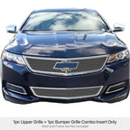 Stainless Steel Bolt Over Mesh Grille Combo for Chevy Impala (2014-2020)