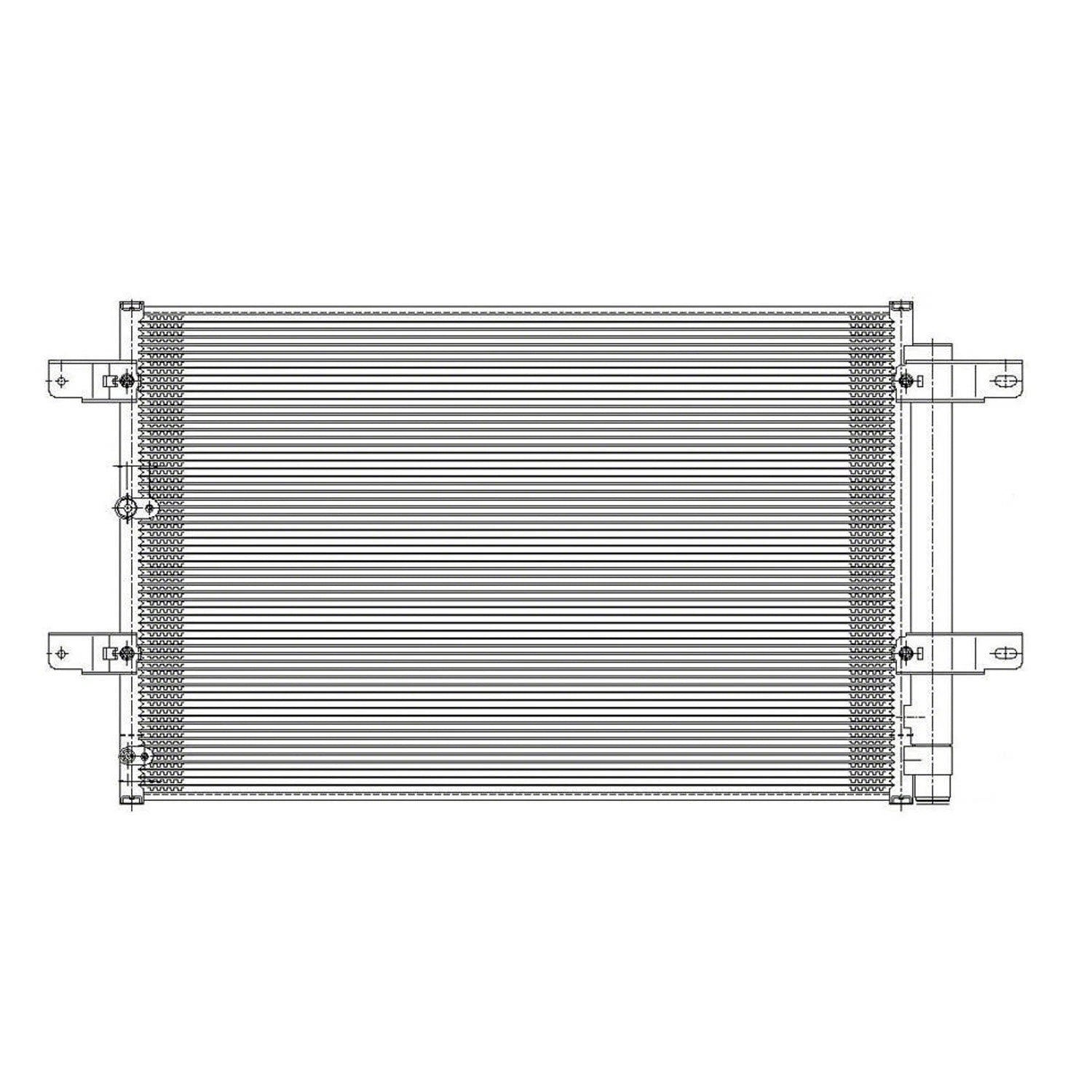 Replacement A/C Condenser Repair Part For 2007-2010 Ford Edge
