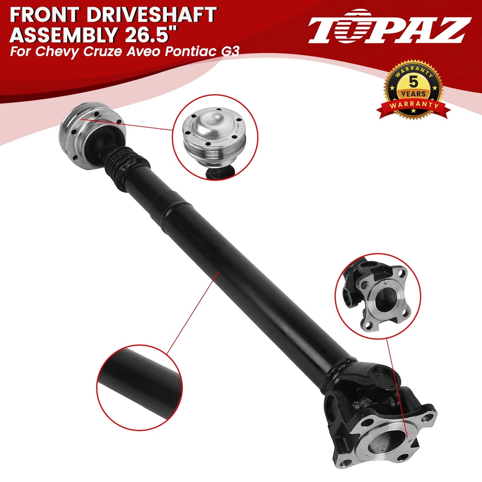 Front Driveshaft Assembly for Dodge Dakota Durango 4WD (2001–2007)